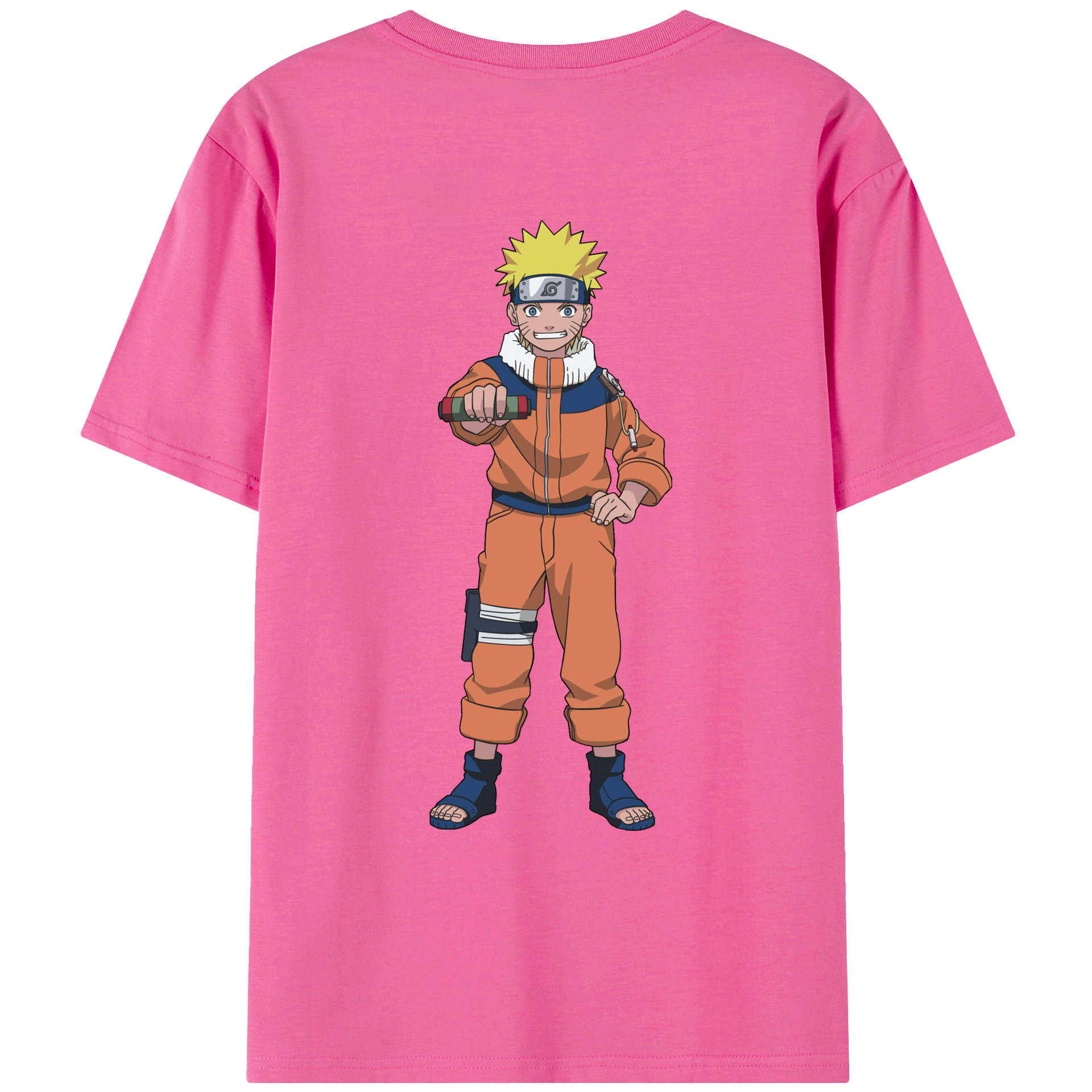 （画像用） NARUTO -ナルト- うずまき ナルト Uzumaki Naruto レディース半袖Tシャツ(バックプリント)